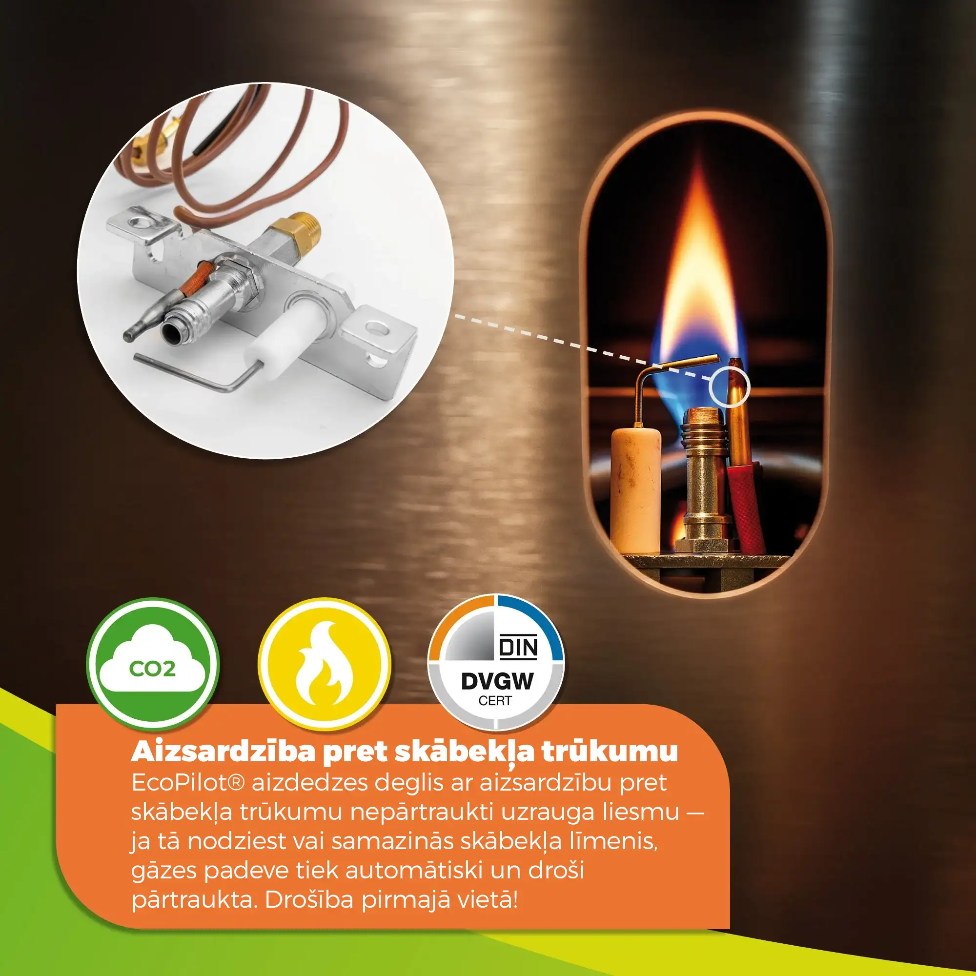 Gāzes sildītājs siltumnīcām un pretaizsalšanas apsilde “Ecopilot” ar 4500W jaudu