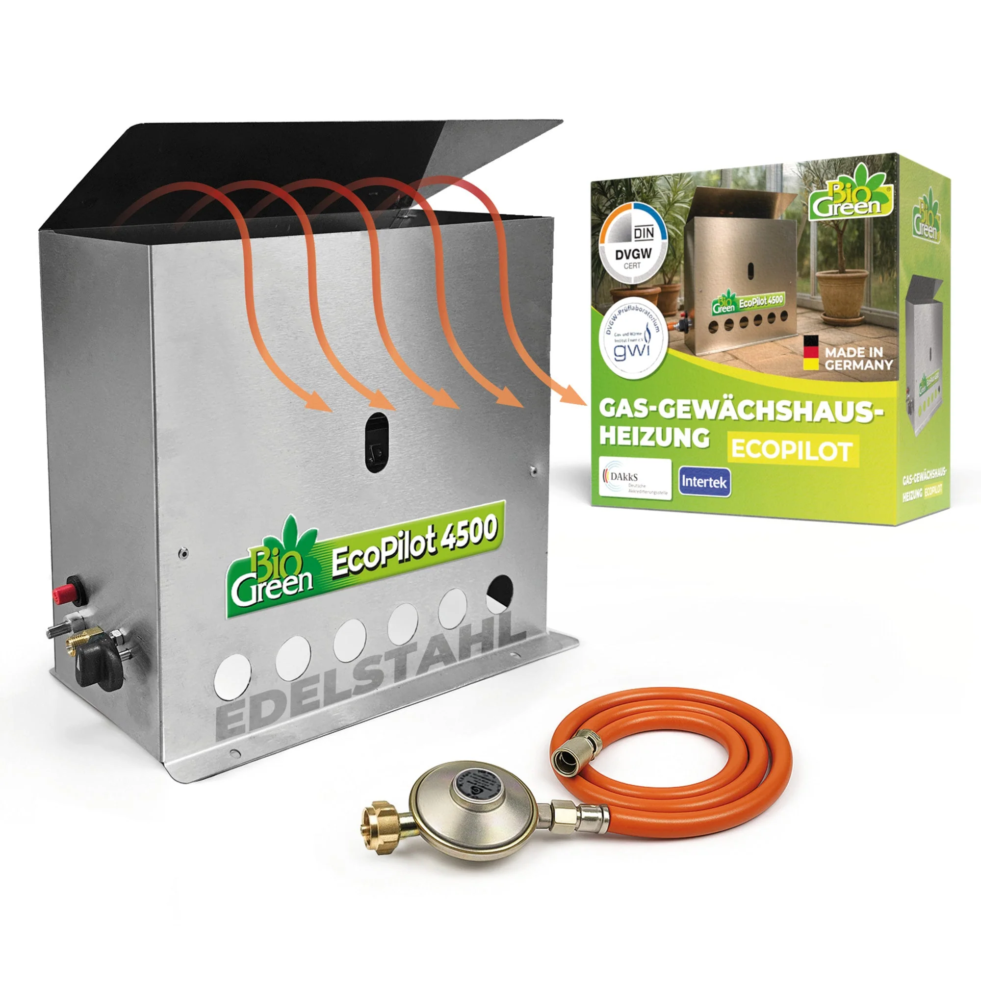 Gāzes sildītājs siltumnīcām un pretaizsalšanas apsilde “Ecopilot” ar 4500W jaudu